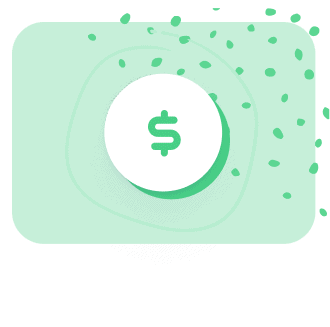 Dollar sign on a green background