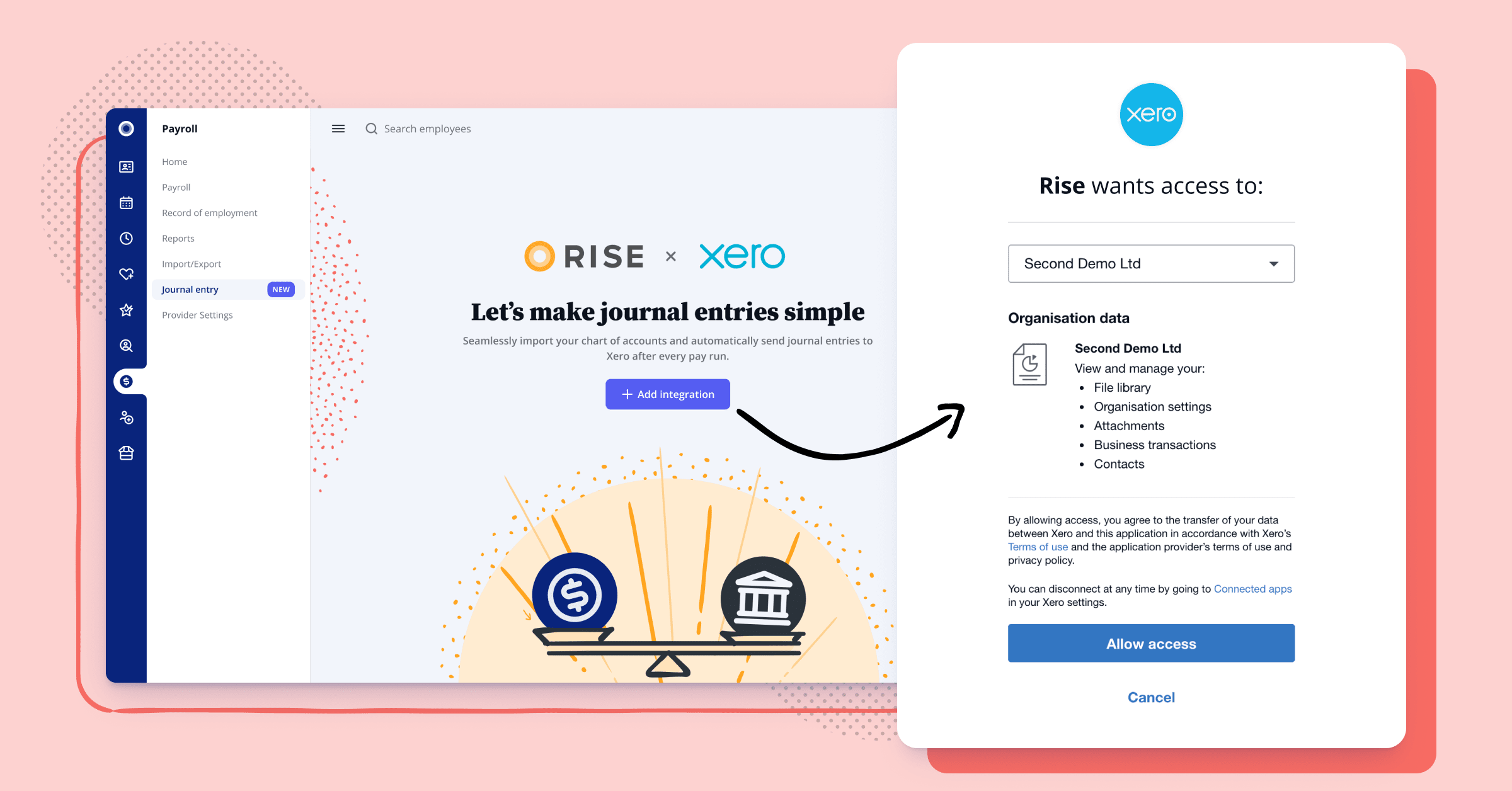 Rise X Xero Integration