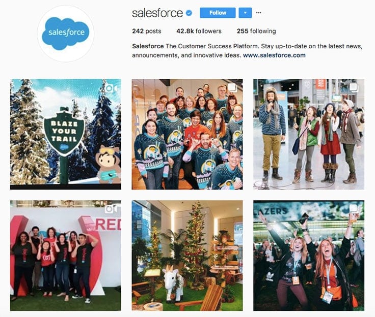 salesforce instagram branding