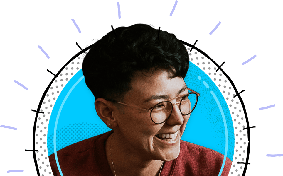 Smiling With Glasses