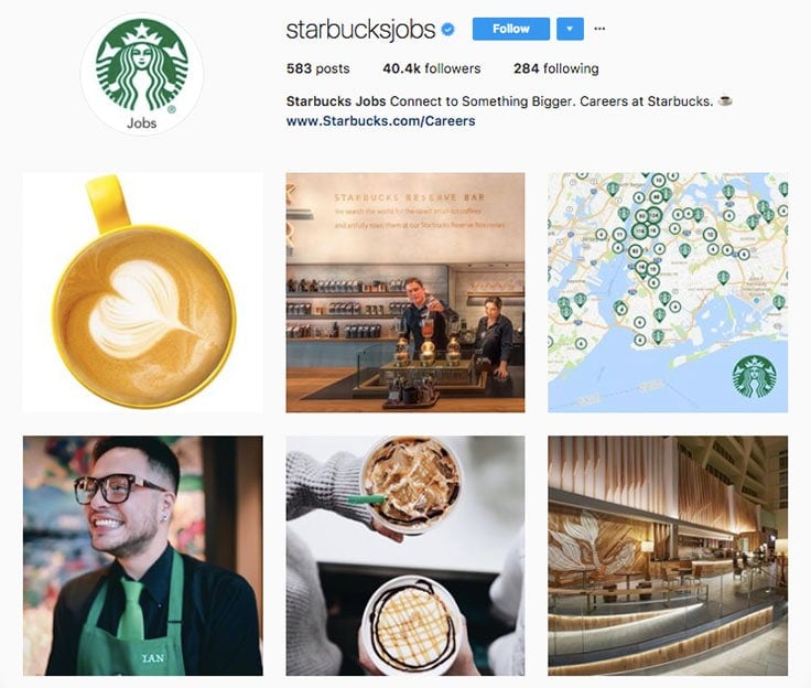 starbucks-employer-branding-instagram-profile